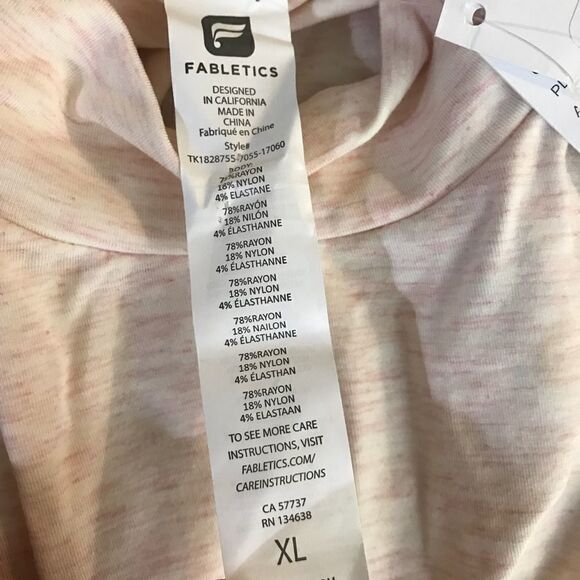 Fabletics Sz XL Kathie Seamless Mock Neck Tank Top - Picture 5 of 8